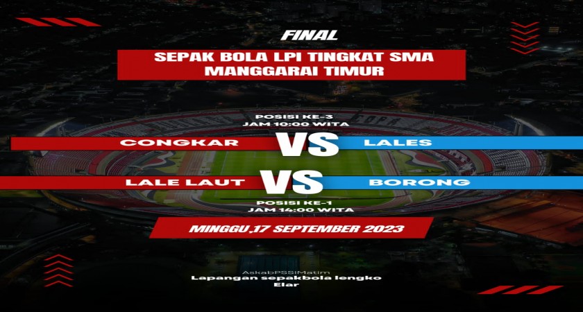 Final Liga Pelajar Indonesia SMA Kabupaten Manggarai Timur: Borong FC Siap Lumat Lale Laut FC