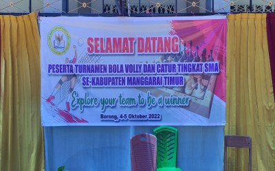 Meriah: Pembukaan Turnamen Voli dan Catur antar SMA (MKKS) Manggarai Timur Di SMAS Pancasila Borong